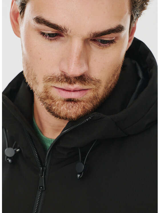 Pako Lorente Pako Lorente Kurtka puchowa P24WF-5X-007 Czarny Classic Fit