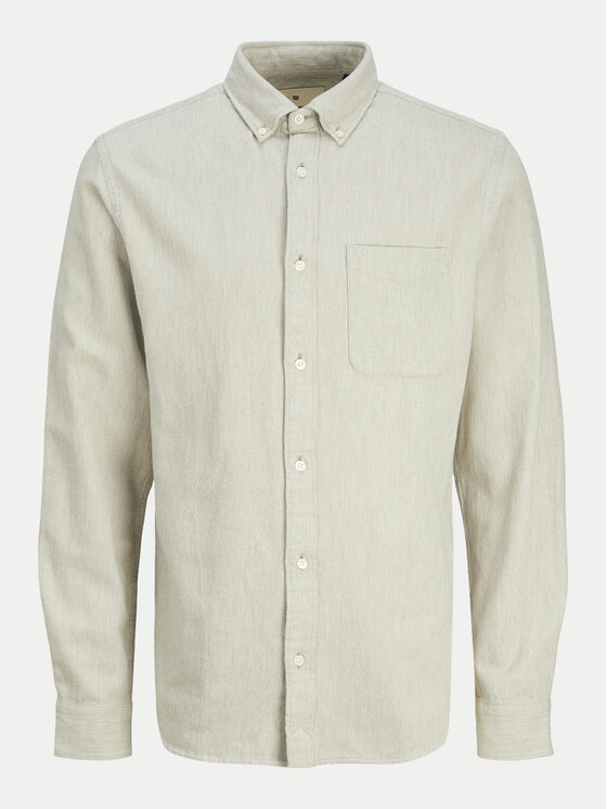 Jack&Jones Junior Jack&Jones Junior Košulja Blubrook 12263274 Écru Comfort Fit
