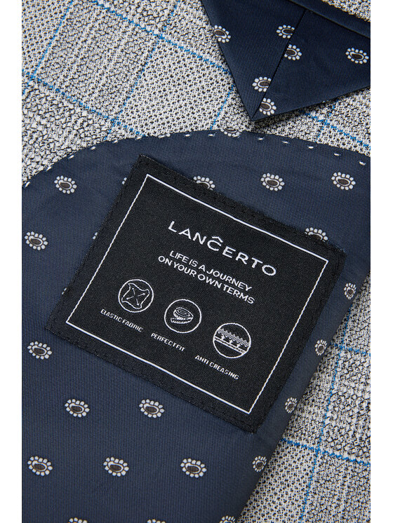 Lancerto Lancerto Marynarka Silsbee MA131124000017 Szary Slim Fit