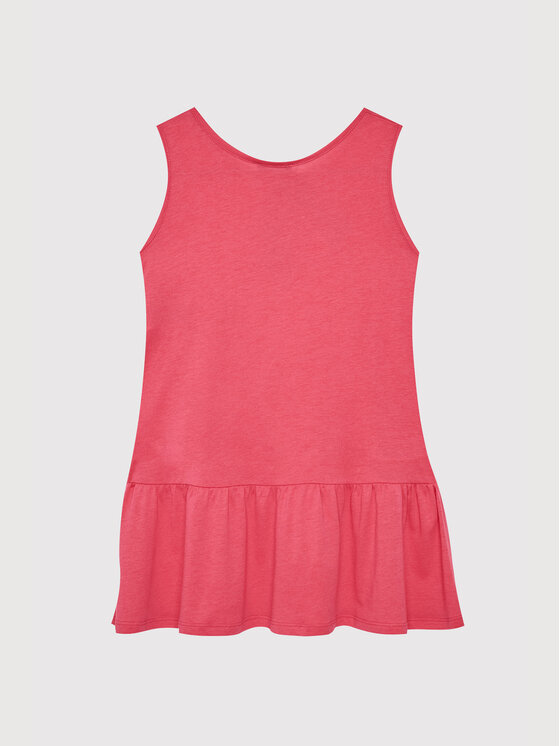 United Colors Of Benetton United Colors Of Benetton Лятна рокля 3Q220V001 Розов Relaxed Fit