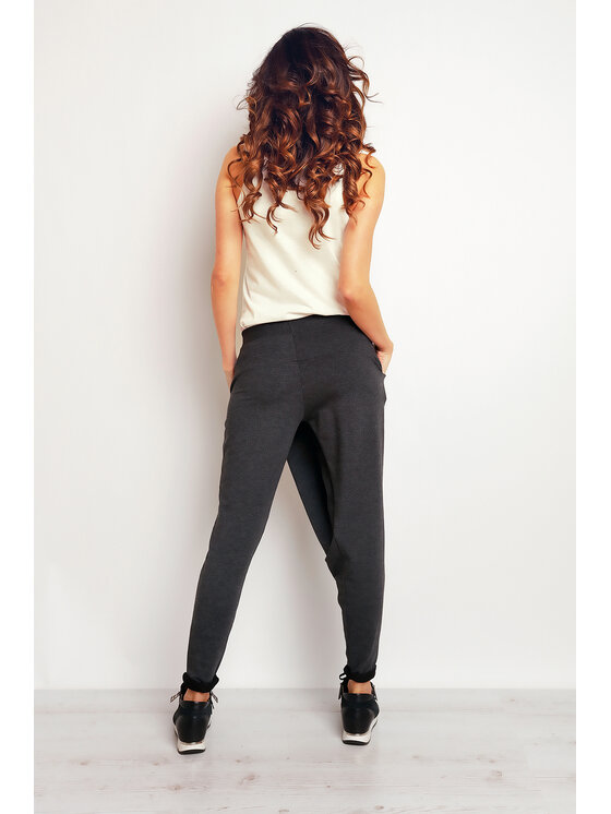 Infinite You Infinite You Dámské kalhoty M092 Šedá Basic Fit