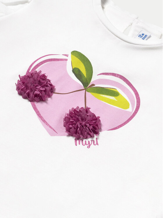 Mayoral Mayoral Majica 1042 Bela Regular Fit