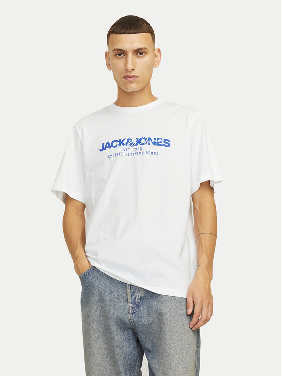 Jack&Jones T-krekls Alvis 12256803 Balts Standard Fit