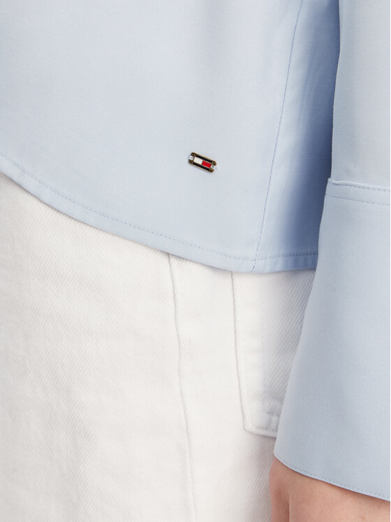 Tommy Hilfiger Tommy Hilfiger Majica WW0WW44049 Svijetloplava Regular Fit