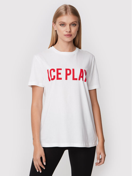 Ice Play T-krekls 22I U2M0 F021 P400 1101 Balts Relaxed Fit