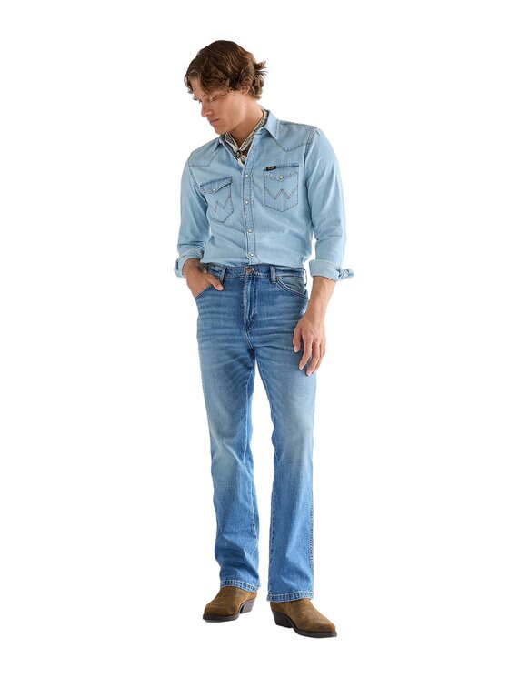 Wrangler Wrangler Jeans 112377838 Blu Bootcut Fit