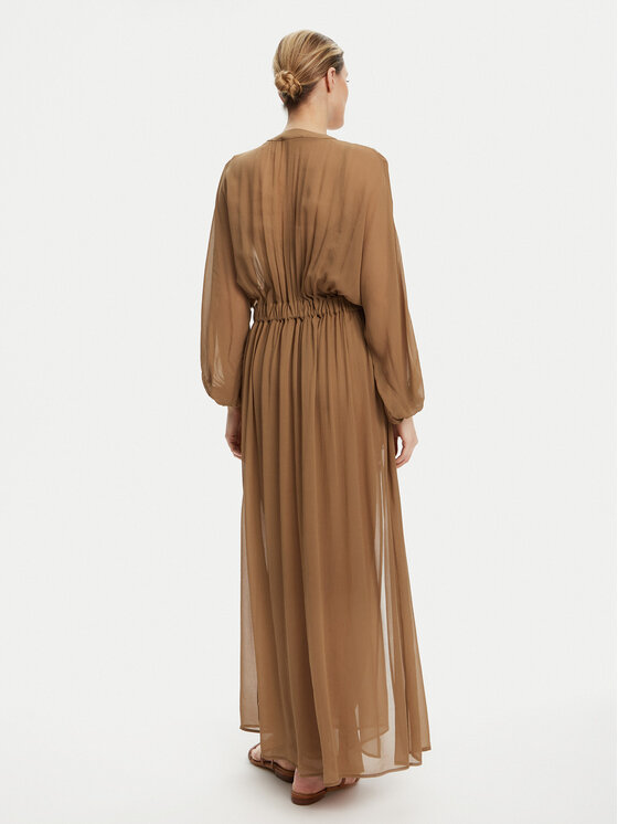 Luisa Spagnoli Luisa Spagnoli Официална рокля Paiolo 541815 Кафяв Regular Fit