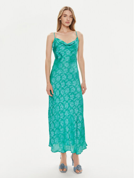 YAS YAS Koktel haljina Dinella 26031859 Zelena Regular Fit