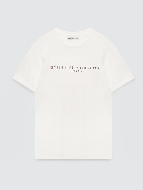 BIG STAR BIG STAR T-Shirt OLIVER Biały Basic Fit