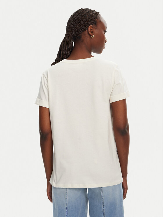 Liu Jo Sport Liu Jo Sport T-Shirt TA5180 JS923 Biały Regular Fit