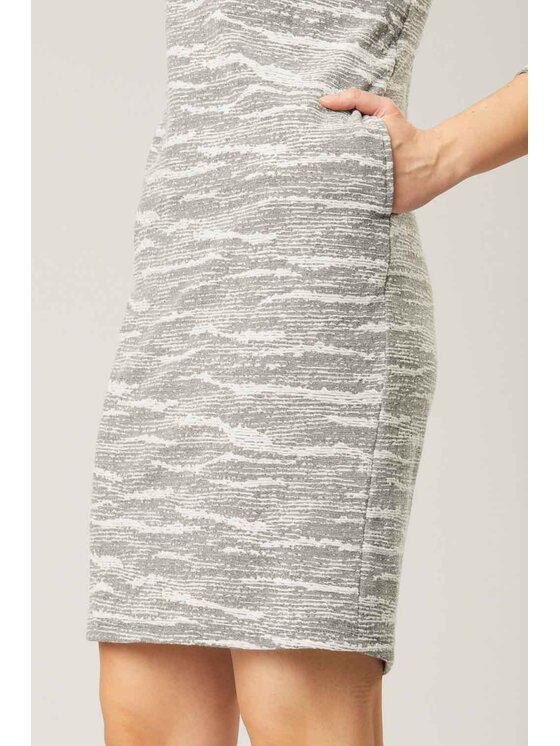 QUIOSQUE QUIOSQUE Každodenné šaty TAPIX DRESS Sivá Regular Fit