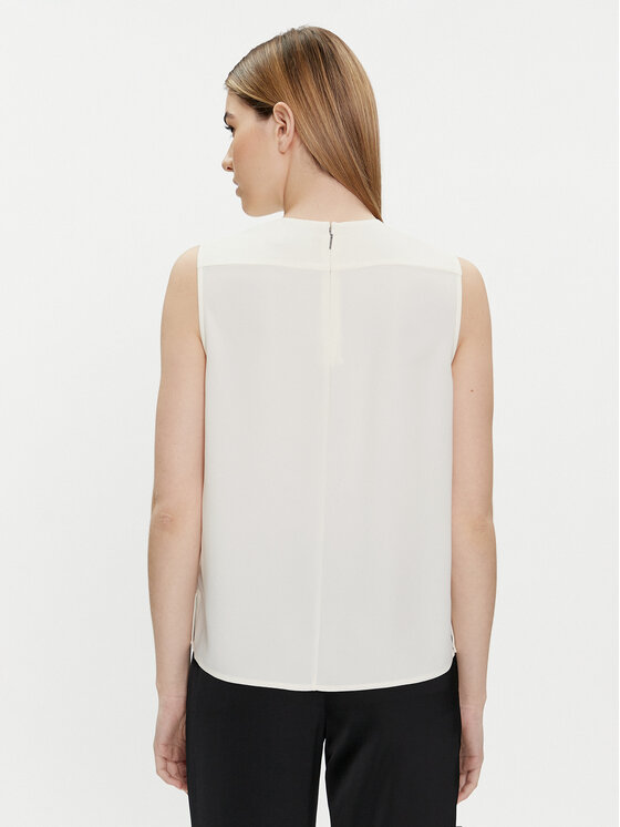 Calvin Klein Calvin Klein Bluse K20K207063 Écru Regular Fit