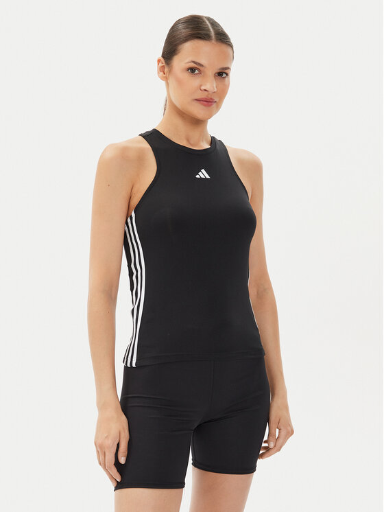 Adidas Top AEROREADY Train Essentials Regular 3-Stripes Tank Top HR7815 Crna Slim Fit