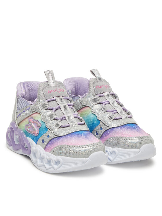 Skechers Skechers Сникърси Infinite Heart Lights-Eternal Shimmer 303755N/SMLT Сребрист