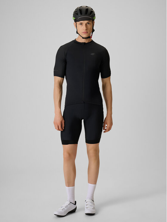 4F 4F Koszulka rowerowa GET LOST FEEL FOUND Czarny Slim Fit