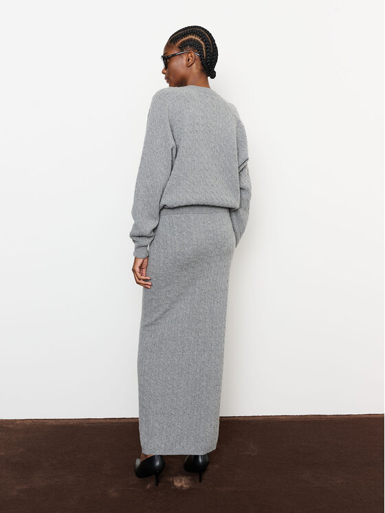 La Mania La Mania Gonna ASTER Grigio Classic Fit