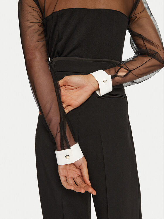 Rinascimento Rinascimento Bodijs CFC0122280003 Melns Regular Fit