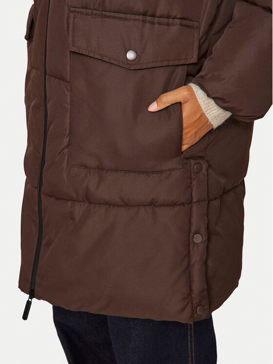 Vila Vila Зимно яке Dorsty 14094320 Кафяв Regular Fit