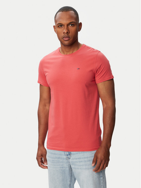 Tommy Jeans Tommy Jeans T-särk DM0DM04411 Punane Slim Fit