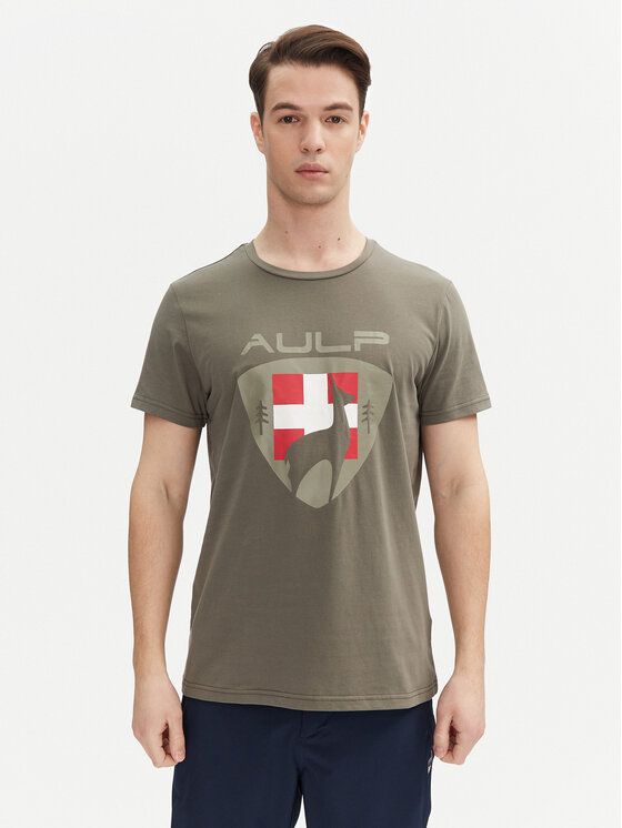 Aulp Aulp Póló Roque Khaki Regular Fit