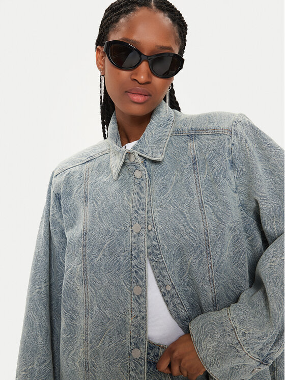Gestuz Gestuz Koszula jeansowa Gianna 10908941 Niebieski Relaxed Fit