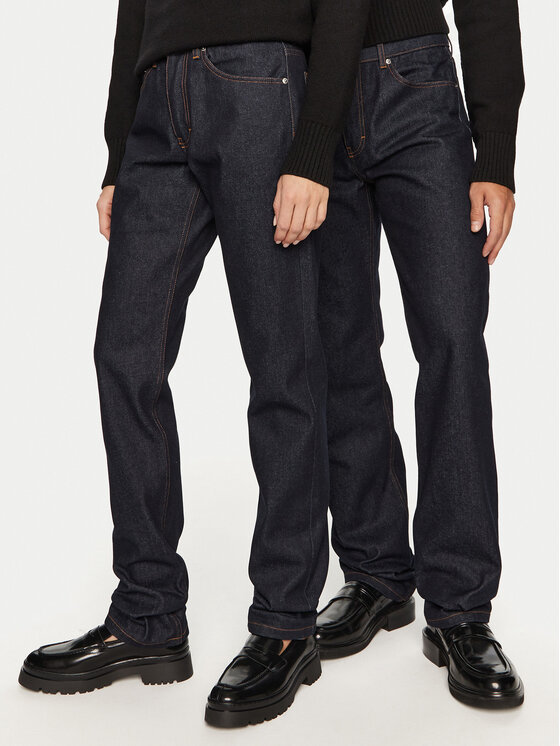 AMI Paris AMI Paris Jeansy HTR001.DE0011 Tmavomodrá Regular Fit