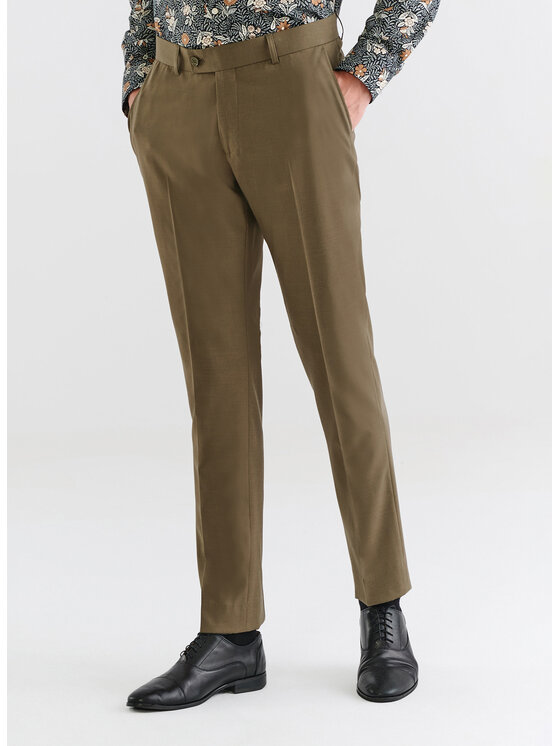 Pako Lorente Pako Lorente Spodnie garniturowe P23SF-6G-008 Zielony Slim Fit