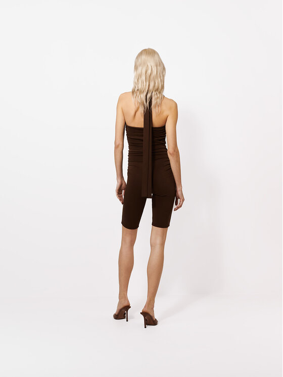 La Mania La Mania Overal TESSIE Hnedá Basic Fit