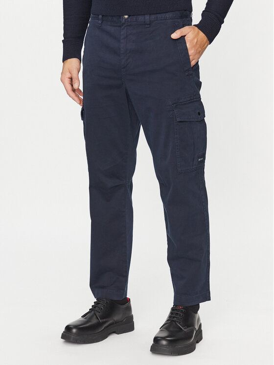 BOSS Boss Stoffhose Sisla-5-Cargo 50501614 Dunkelblau Regular Fit