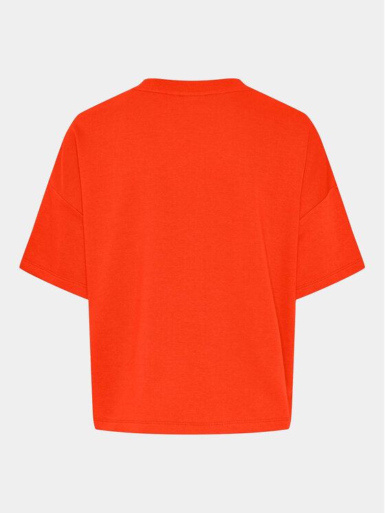 Pieces Pieces T-shirt Chilli Summer 17118870 Narančasta Loose Fit