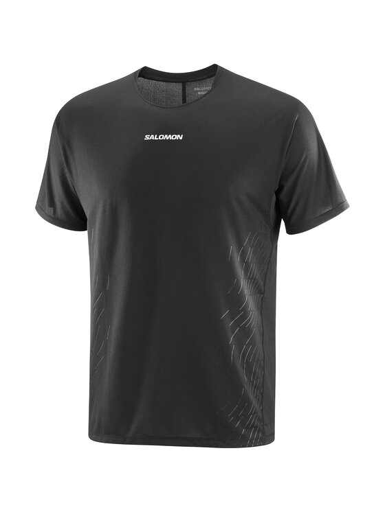 Salomon Salomon Koszulka techniczna SENSE AERO GRAPHIC Czarny Slim Fit