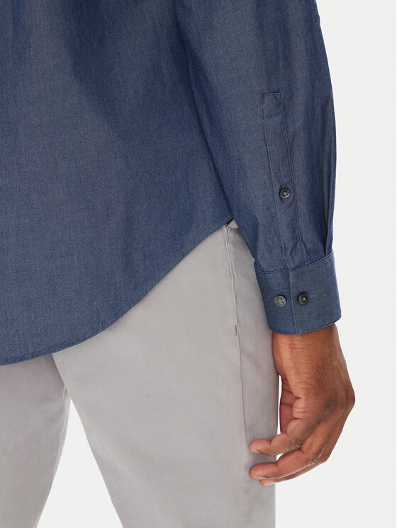 Calvin Klein Calvin Klein Marškiniai LV019EU024 Tamsiai mėlyna Slim Fit