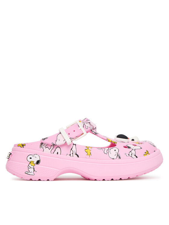 Crocs Crocs Klapki Peanuts Mary Jane Clog 211130 Różowy