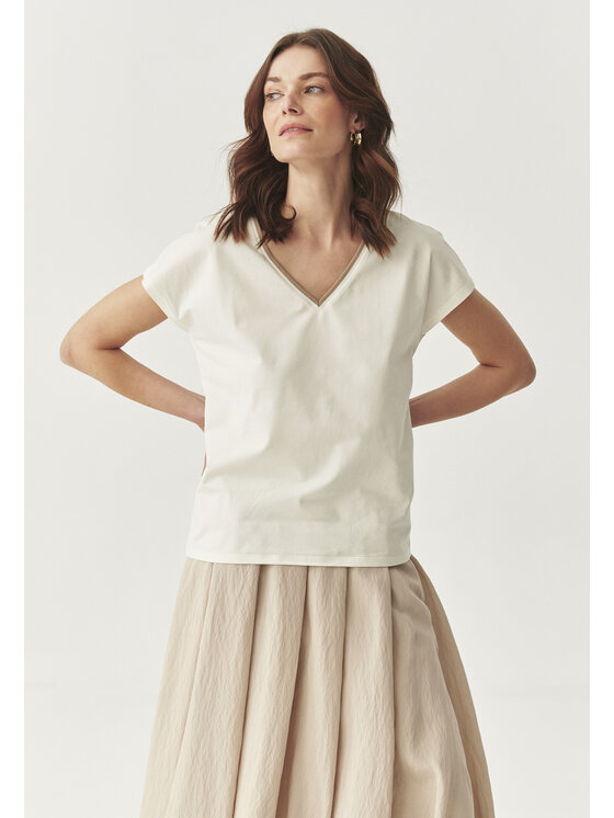 TATUUM Tatuum Bluzka LONA 1 Écru Loose Fit