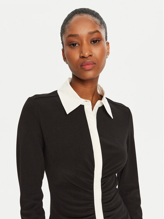 KARL LAGERFELD KARL LAGERFELD Vsakodnevna obleka A1W13031 Črna Slim Fit