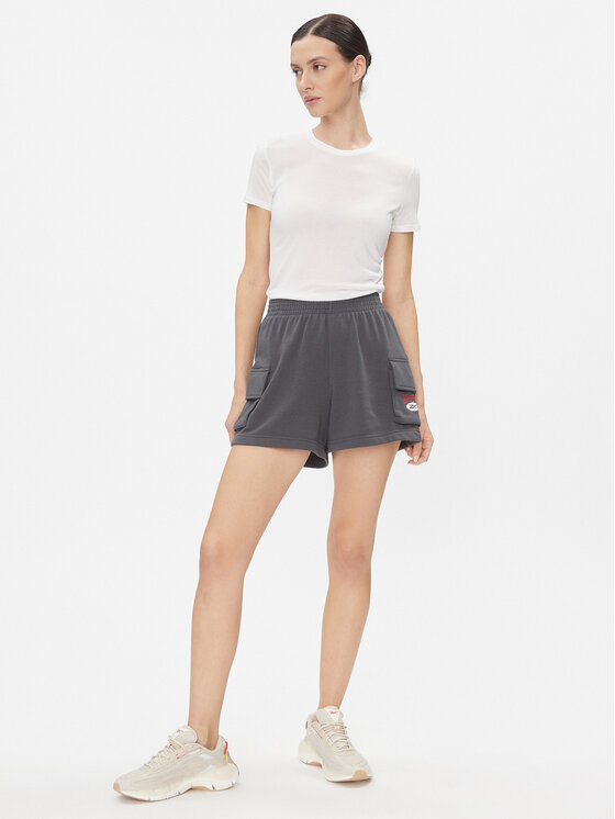 Reebok Reebok Szorty sportowe Archive Essentials IL6289 Szary Regular Fit