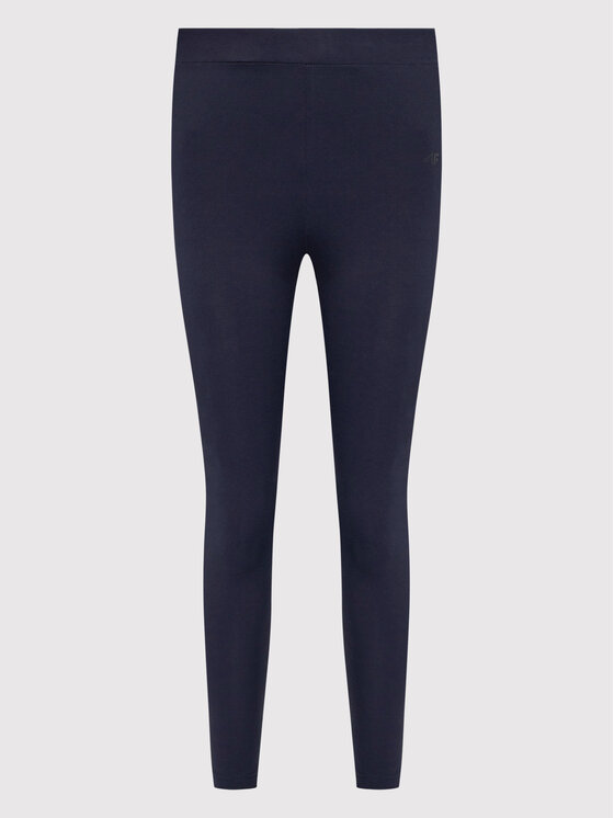4F 4F Legginsy H4L22-LEG350 Granatowy Slim Fit