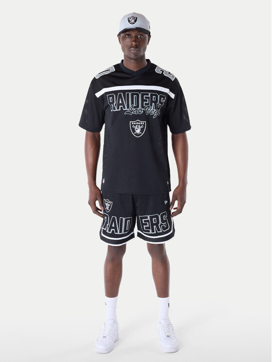 New Era New Era Sportske kratke hlače NFL Las Vegas Raiders Graphic 60596395 Crna Regular Fit