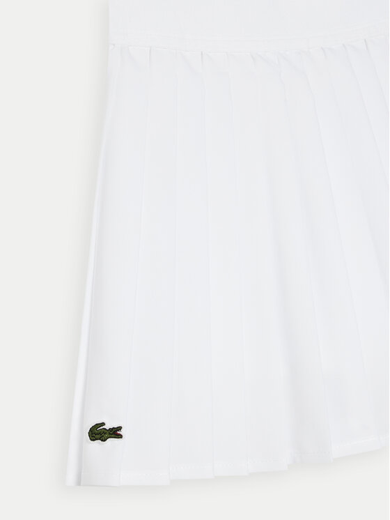 Lacoste Lacoste Спідниця в складку JJ7341 Білий Regular Fit
