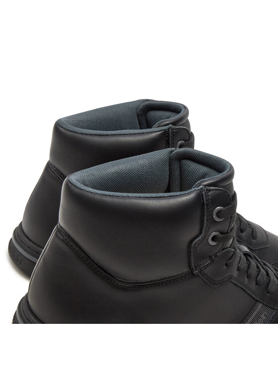 Calvin Klein Calvin Klein Sneakers High Top Lace Up Logo HM0HM01492 Nero