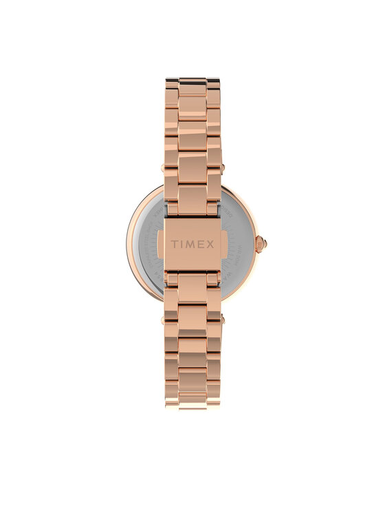 Timex Timex Zegarek City TW2V24600 Różowe złoto