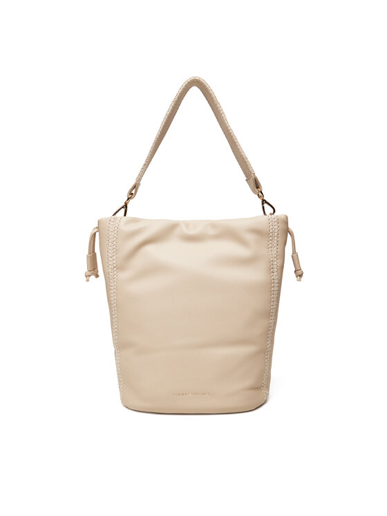 Női Táska Tommy Hilfiger, Bézs, Th Soft Summer Bucket AW0AW17540
