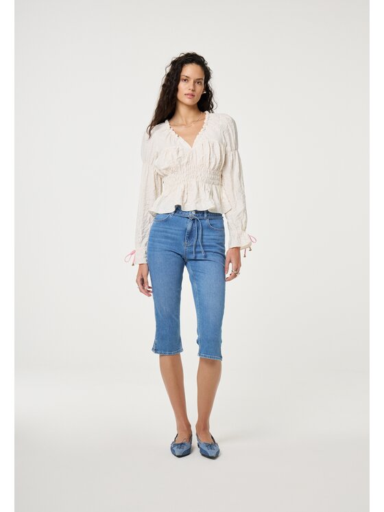 Fabienne Chapot Fabienne Chapot Bluzka 6021-1607-99 Beżowy Regular Fit