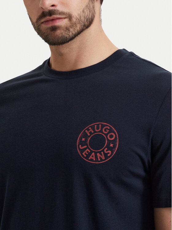 HUGO HUGO T-shirt Nemodo 50572303 Blu scuro Regular Fit
