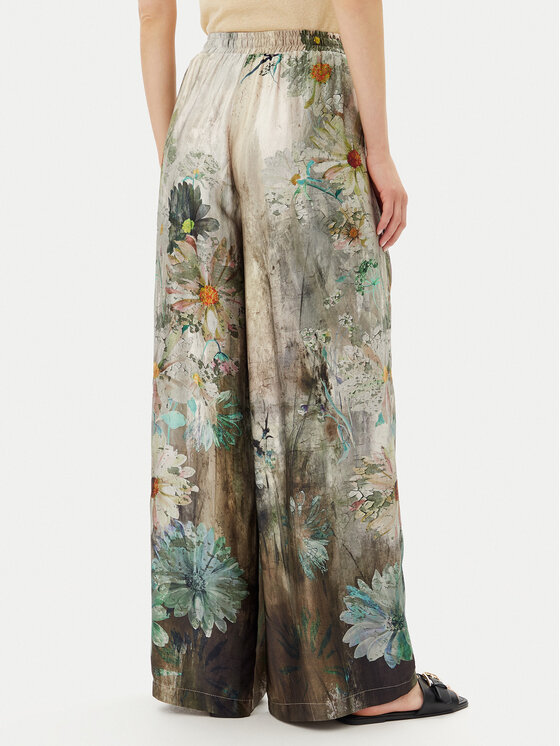 ViCOLO ViCOLO Текстилни панталони TD0704 Зелен Relaxed Fit
