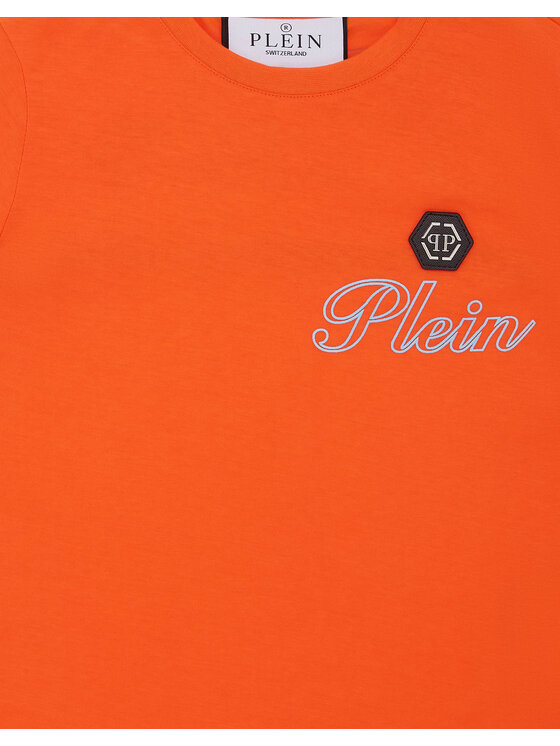 PHILIPP PLEIN PHILIPP PLEIN T-Shirt 28187 Pomarańczowy Regular Fit