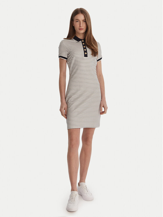 Guess Guess Sukienka codzienna W6GK14 K2948 Biały Regular Fit