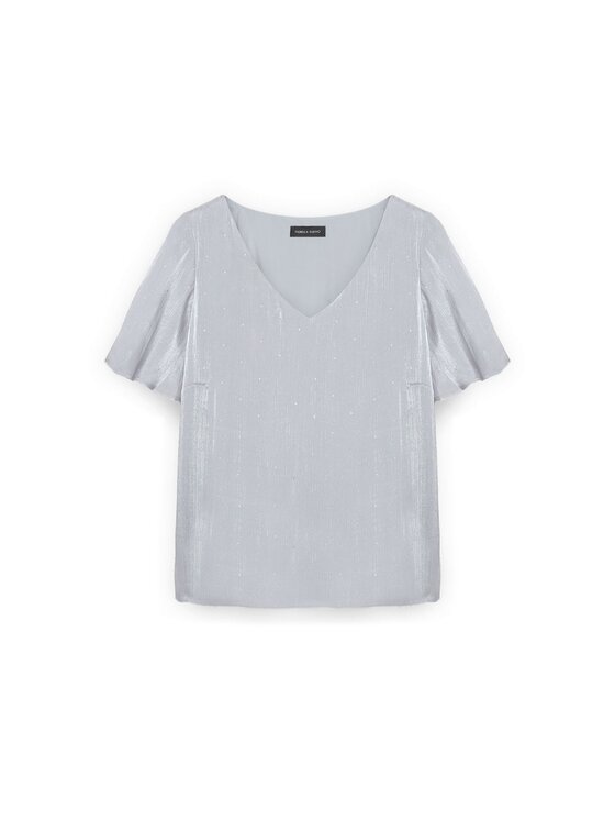 Fiorella Rubino Fiorella Rubino Bluzka 2053T002436N003 Szary Regular Fit