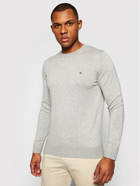Tommy Hilfiger Tommy Hilfiger Džemper MW0MW04978 Siva Regular Fit