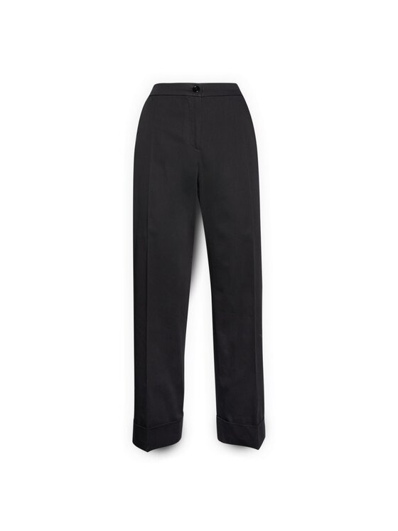 Elena Mirò Elena Mirò Spodnie materiałowe P009P000497N033 Czarny Regular Fit